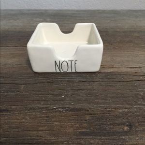 Rae Dunn Note Sticky Note Holder LL